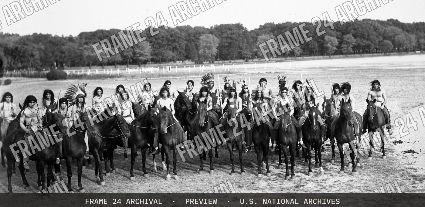 Army Carnival, Washington Barracks, DC (1930), restored vintage black and white photograph