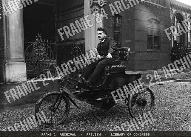 Automobile, vintage black and white photograph
