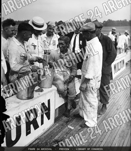 Automobile racer, vintage black and white photograph