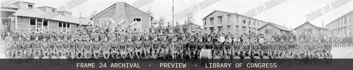Band and Hdq. detachment, 3rd Army composite reg., (Pershing's own) (1919), restored vintage black and white photograph