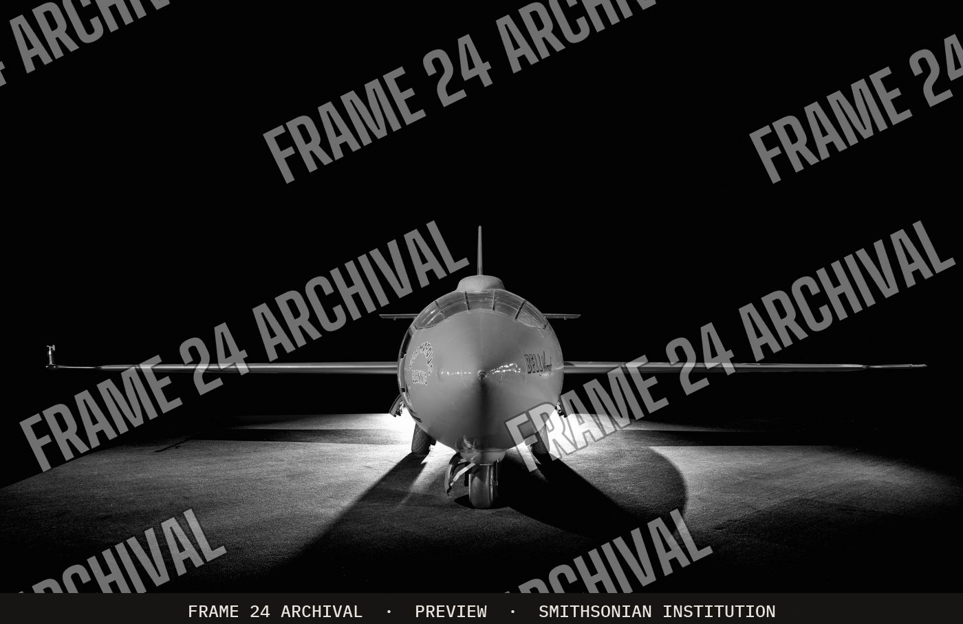 Bell X-1 (1946), restored vintage black and white photograph