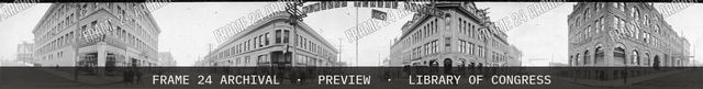Bellingham, Washington, corner Holly & Elk Streets, vintage black and white photograph