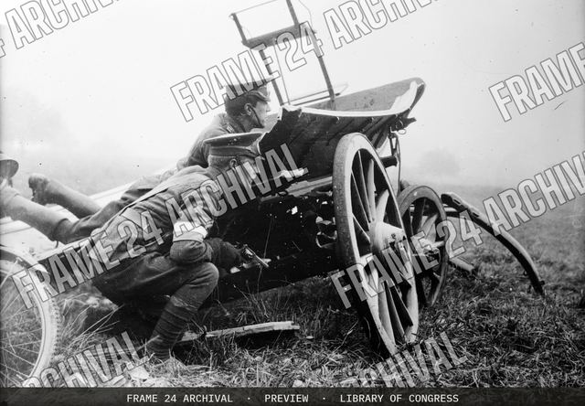 British motorcycle despatch riders, vintage black and white photograph