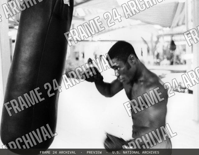 Cameroon - Boxing Team, vintage black and white photograph