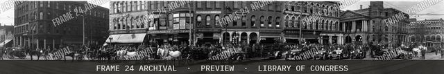 Canton, Ohio Fire Department, Oct. 2, vintage black and white photograph