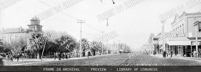 City Hall, Washington Street, Phoenix, Ariz, vintage black and white photograph