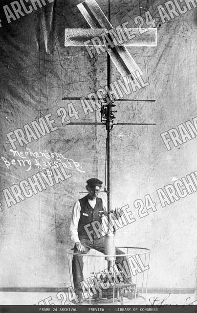 Mechanism Berry airship, St. Louis, vintage black and white photograph