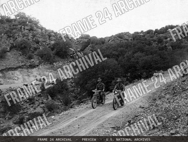 Motor Vehicles - In Use - Demonstrating the excelsior motorcycle, vintage black and white photograph