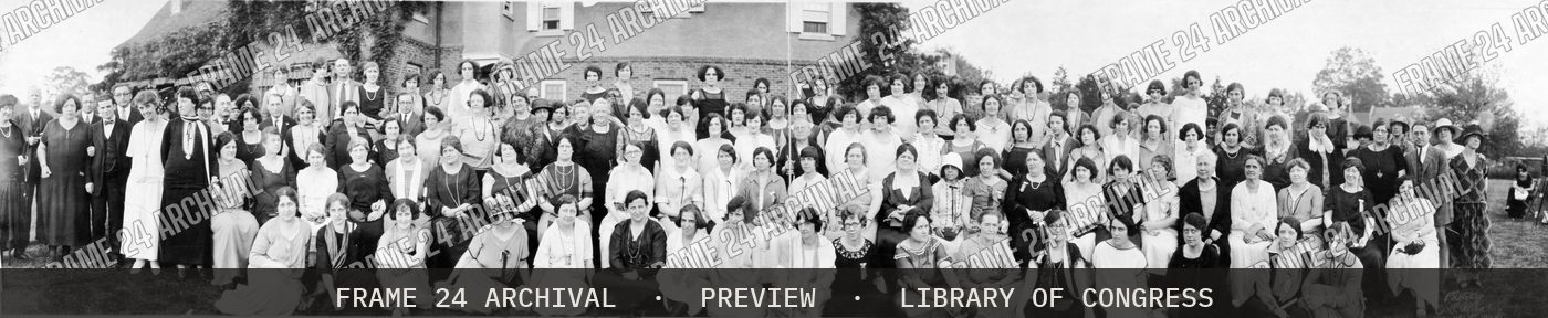 NWTUL Convention, N.Y.C. (1924), restored vintage black and white photograph