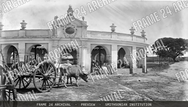 Public Laundry, Guatemala, vintage black and white photograph