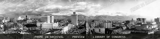 Salt Lake City, Utah, vintage black and white photograph