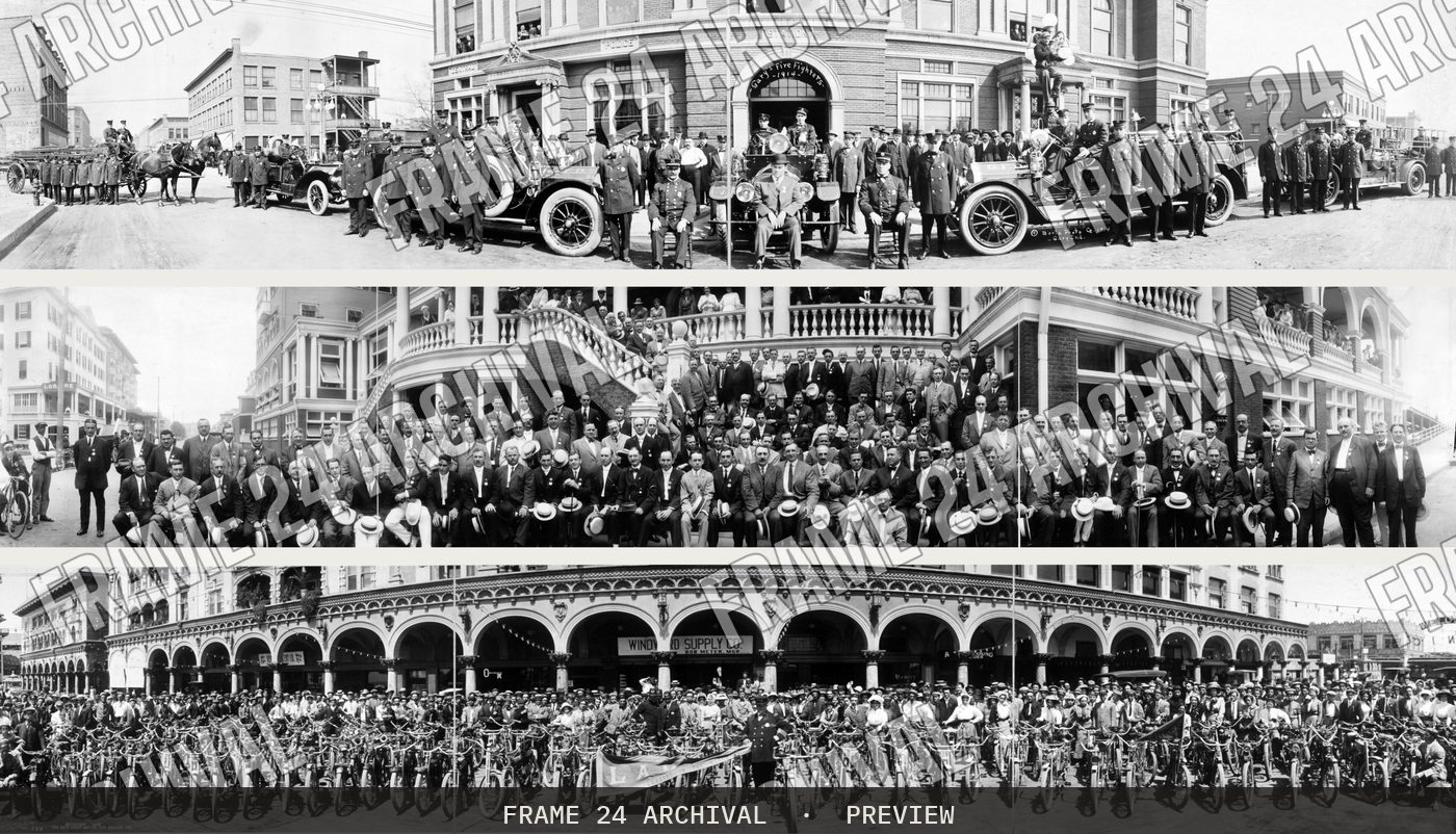 Vintage Collection (1910–1914), restored vintage black and white photograph